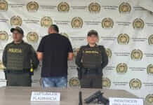 Lo capturaron echando tiros al aire