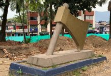 Remodelación del parque El Hacha de Villavicencio incluye vendedores ambulantes