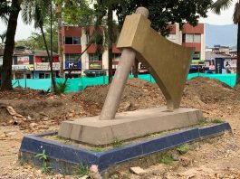 Remodelación del parque El Hacha de Villavicencio incluye vendedores ambulantes