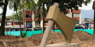 Remodelación del parque El Hacha de Villavicencio incluye vendedores ambulantes