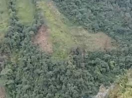 Evacuación de 42 familias por represamiento del río Tonoa en Cubarral