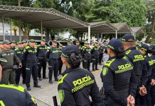 Policía nacional refuerza seguridad para elecciones en el Meta
