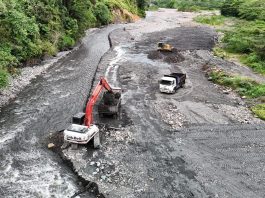 Refuerzan obras de mitigación en vereda La Argentina