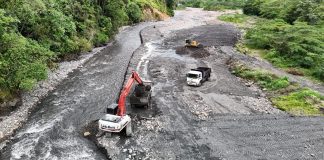 Refuerzan obras de mitigación en vereda La Argentina
