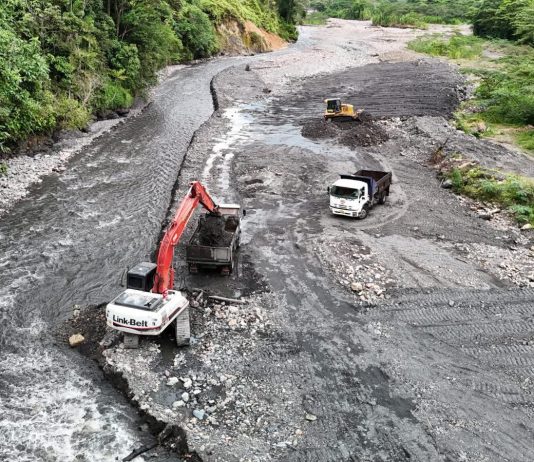 Refuerzan obras de mitigación en vereda La Argentina