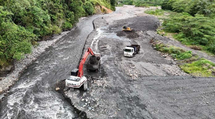 Refuerzan obras de mitigación en vereda La Argentina