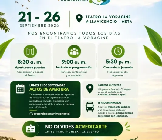 Expertos en sostenibilidad y competitividad se reúnen en Villavicencio