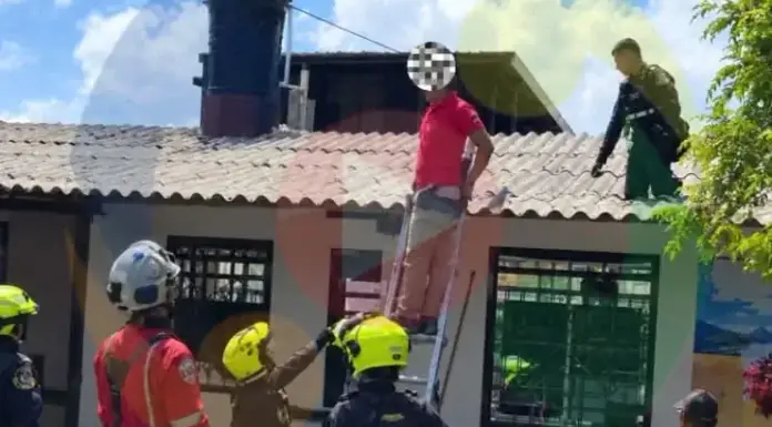 Se quería volar por los techos y terminó capturado por violencia intrafamiliar