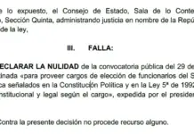 Se cayó elección de los secretarios del senado de la República